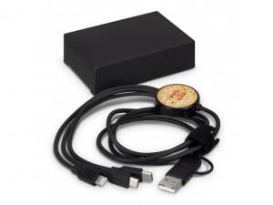 Werbeartikel Kabel mit Dreifach-Ausgangsstecker