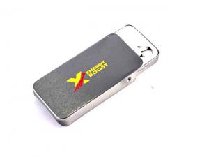 Werbeartikel Zuckerfreie Minzbonbons in Schiebedose