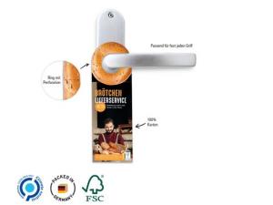 Promotional T&uuml;rh&auml;nger-Werbe-Flyer
