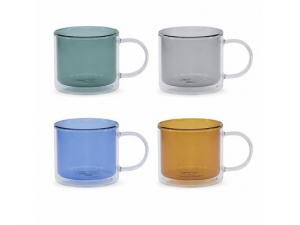 Promotional Premium Borosilikat-Doppelwand-Glasbecher (260ml)