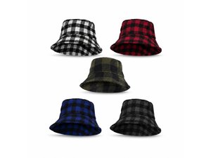 Promotional Premium Plaid Bucket Hats