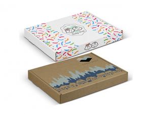 Werbeartikel Gestanzte Box mit verschlie&szlig;barem Deckel (230x165x22mm)