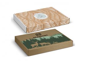 Werbeartikel Gestanzte Box mit verschlie&szlig;barem Deckel (320x230x35mm)