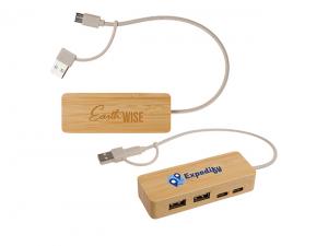 Werbeartikel USB-Hubs (Bambus)
