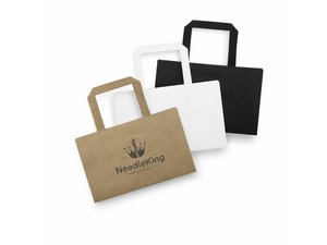 Promotional Kleine Papiert&uuml;ten - flacher Griff (133 x 209mm)