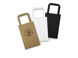 Promotional Kleine Papiert&uuml;ten - flacher Griff (209 x 133mm)