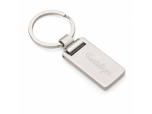 Schl&uuml;sselanh&auml;nger aus Metall (mattes Silber)