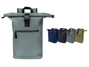 Roll-Top Laptop-Rucks&auml;cke (18L, Recyceltes PU-Leder)