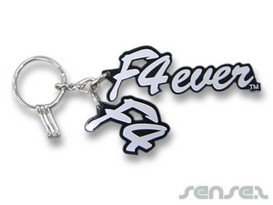 Werbeartikel shaped perspex keyring