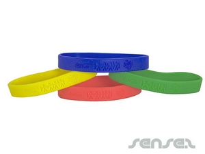 Werbeartikel Silicone Wristband Embossed