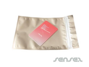 Werbeartikel Auf Postkartengr&ouml;&szlig;e Silberfolie Umschl&auml;ge