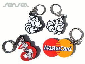 Gummi-PVC Schl&uuml;sselanh&auml;nger - Multi Layered