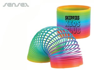 Promotional Kunststoff Slinkies - (Regenbogen)