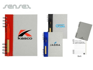 Werbeartikel Recycling-Journal B&uuml;cher mit Kugelschreiber