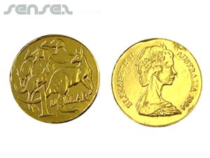 Promotional Australische Schokoladenm&uuml;nzen ohne Marke