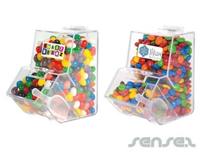 Werbeartikel Spender gef&uuml;llt mit Lollies