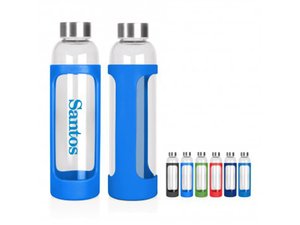 Promotional Glasflaschen mit &Auml;rmeln (600ml)