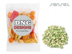 Werbeartikel Wasabi Peas in Tueten (50 g)